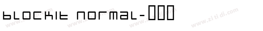 blockit Normal字体转换